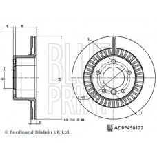 ADBP430122 BLUE PRINT Гальмівний диск