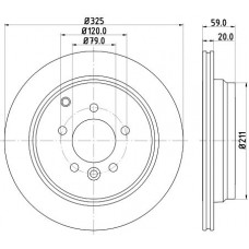 8DD 355 118-771 HELLA Гальмівний диск