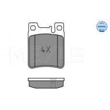 025 213 0515 MEYLE Комплект гальмівних колодок дисковий гальм