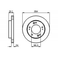 0 986 479 020 BOSCH Гальмівний диск