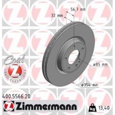 400.5566.20 ZIMMERMANN Гальмівний диск