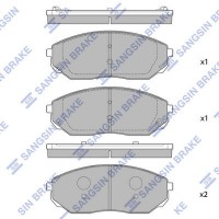 SP1153 Hi-Q Комплект гальмівних колодок дисковий гальм