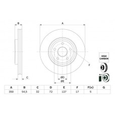 0 986 479 F01 BOSCH Гальмівний диск