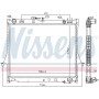 60855 NISSENS Радіатор охолодження двигуна