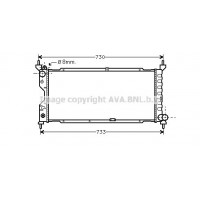 OLA2185 AVA QUALITY COOLING Радіатор охолодження двигуна