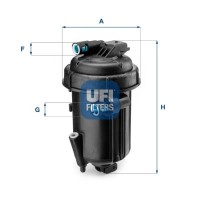 55.163.00 UFI Паливний фільтр