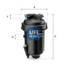 55.163.00 UFI Паливний фільтр