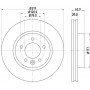 8DD 355 118-641 HELLA PAGID Гальмівний диск