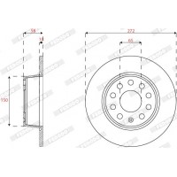 DDF2825C FERODO Гальмівний диск