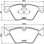 8DB 355 014-351 HELLA PAGID Комплект гальмівних колодок дисковий гальм