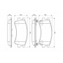 0 986 494 079 BOSCH Комплект гальмівних колодок дисковий гальм