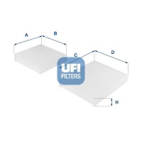 53.143.00 UFI Фільтр повітря у внутрішньому просторі