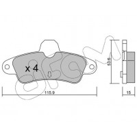 822-143-0 CIFAM КомплеК т гальмівних колодок, дискове гальмо