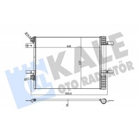 355160 KALE OTO RADYATÖR Конденсатор кондиціонера