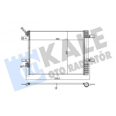 355160 KALE OTO RADYATÖR Конденсатор кондиціонера 355160 KALE OTO RADYATÖR Конденсатор кондиціонера