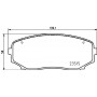 P 54 060 BREMBO Комплект гальмівних колодок дисковий гальм