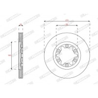 DDF1921 FERODO Гальмівний диск