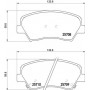 P 30 073 BREMBO Комплект гальмівних колодок дисковий гальм