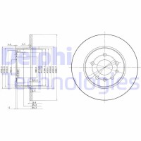 BG3274 DELPHI Гальмівний диск