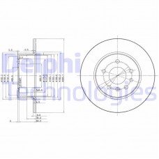 BG3274 DELPHI Гальмівний диск