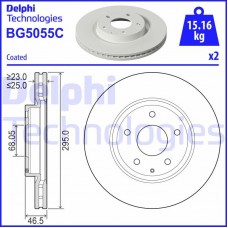 BG5055C DELPHI Гальмівний диск