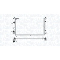 350213198800 MAGNETI MARELLI Радіатор охолодження двигуна