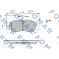FO 638081 FOMAR Friction Комплект гальмівних колодок дисковий гальм