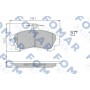 FO 638081 FOMAR Friction Комплект гальмівних колодок дисковий гальм