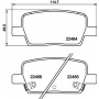 8DB 355 039-081 HELLA PAGID Комплект гальмівних колодок дисковий гальм