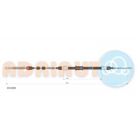 33.0226 ADRIAUTO Тросик, cтояночный тормоз