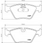 8DB 355 007-961 HELLA PAGID Комплект гальмівних колодок дисковий гальм
