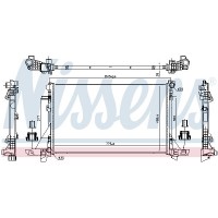 606411 NISSENS Радіатор охолодження двигуна