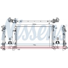 606411 NISSENS Радіатор охолодження двигуна