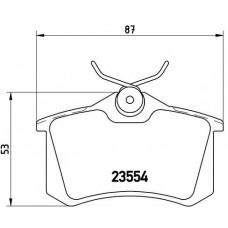 P 85 017 BREMBO Комплект гальмівних колодок дисковий гальм