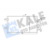 350720 KALE OTO RADYATÖR Конденсатор кондиціонера