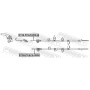 0199-PCACA30RH FEBEST Тросик, cтояночный тормоз