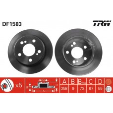 DF1583 TRW Гальмівний диск