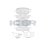 182418 ICER Комплект гальмівних колодок дисковий гальм