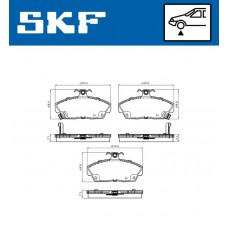 VKBP 80479 A SKF Комплект гальмівних колодок дисковий гальм