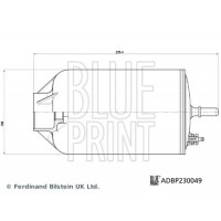 ADBP230049 BLUE PRINT Паливний фільтр
