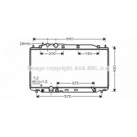 HD2192 AVA QUALITY COOLING Радіатор охолодження двигуна