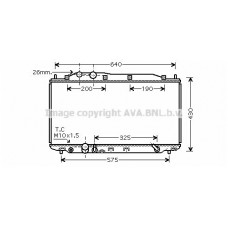 HD2192 AVA QUALITY COOLING Радіатор охолодження двигуна