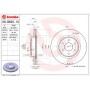 09.B625.10 BREMBO Гальмівний диск