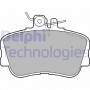 LP881 DELPHI Комплект гальмівних колодок дисковий гальм