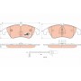 GDB1908 TRW Комплект гальмівних колодок дисковий гальм