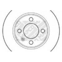 15911 MAPCO Гальмівний диск