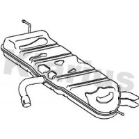 220836 KLARIUS Глушник вихлопних газів кінцевий