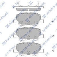 SP1731 Hi-Q КомплеК т гальмівних колодок, дискове гальмо