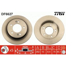 DF6627 TRW Гальмівний диск