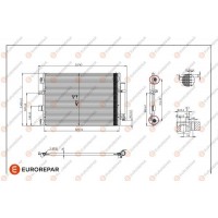 1679997380 EUROREPAR Конденсатор кондиціонера
